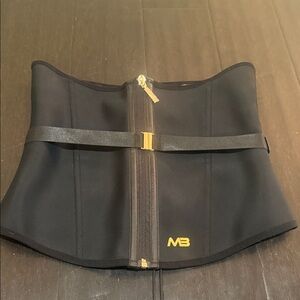 Mini beast Black Waist Trainer with Gold Logo